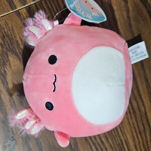 SQUISHMALLOWS 5" Archie the Axolotl-Kellytoy-Pink/White-NEW